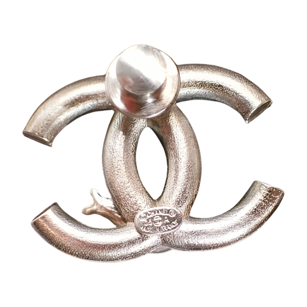 6507 - Chanel Coco Snail Shell Brooch - Silver - Picture 4 of 5